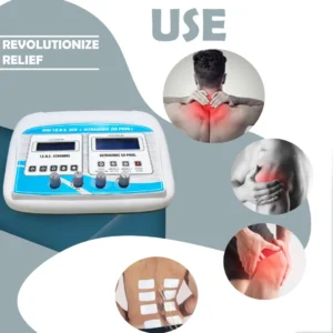 4-Ch TENS & Ultrasonic 50 Pro. LCD Therapy Device Pain Relief - Image 4