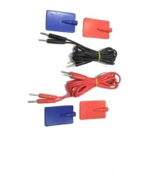 IFT Wire & Pad Electrodes Rectangle physiotherapy Machines 4pc - Image 2