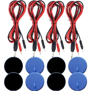 TENS Wire With Round No non adhesive tens pads 4pc