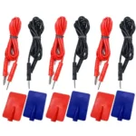 IFT Wire & Pad Electrodes physiotherapy Machines Red/Black 6pc