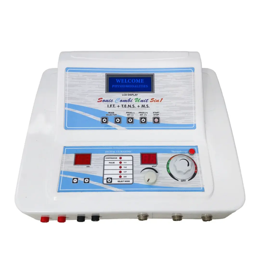 5in1 Physiothray Machine IFT TENS Muscle Stimulator Ultrasonic Deep Heat