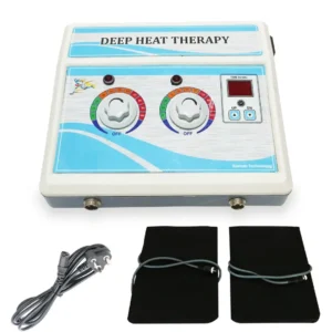 PHYSIOMODALITIES deep heat device front view showing temperature control knobs