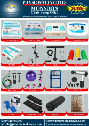 Monsoon Physiotherapy Clinic Setup Full Combo of Electrotherapy