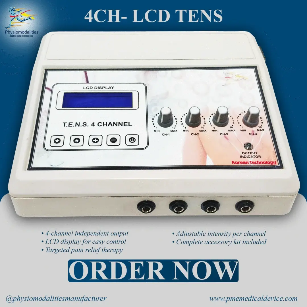 4 Ch LCD TENS Therapy Device