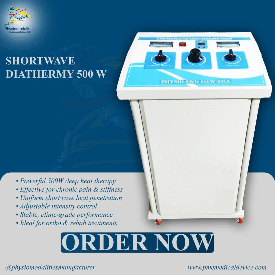 Shortwave Diathermy 500W With Dice Electrode Piller Modal