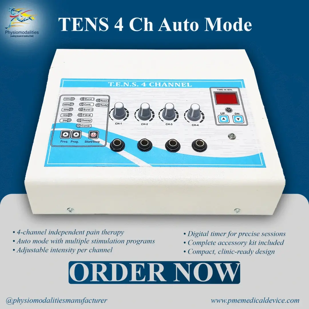 4 Channel Automode TENS Metal Body