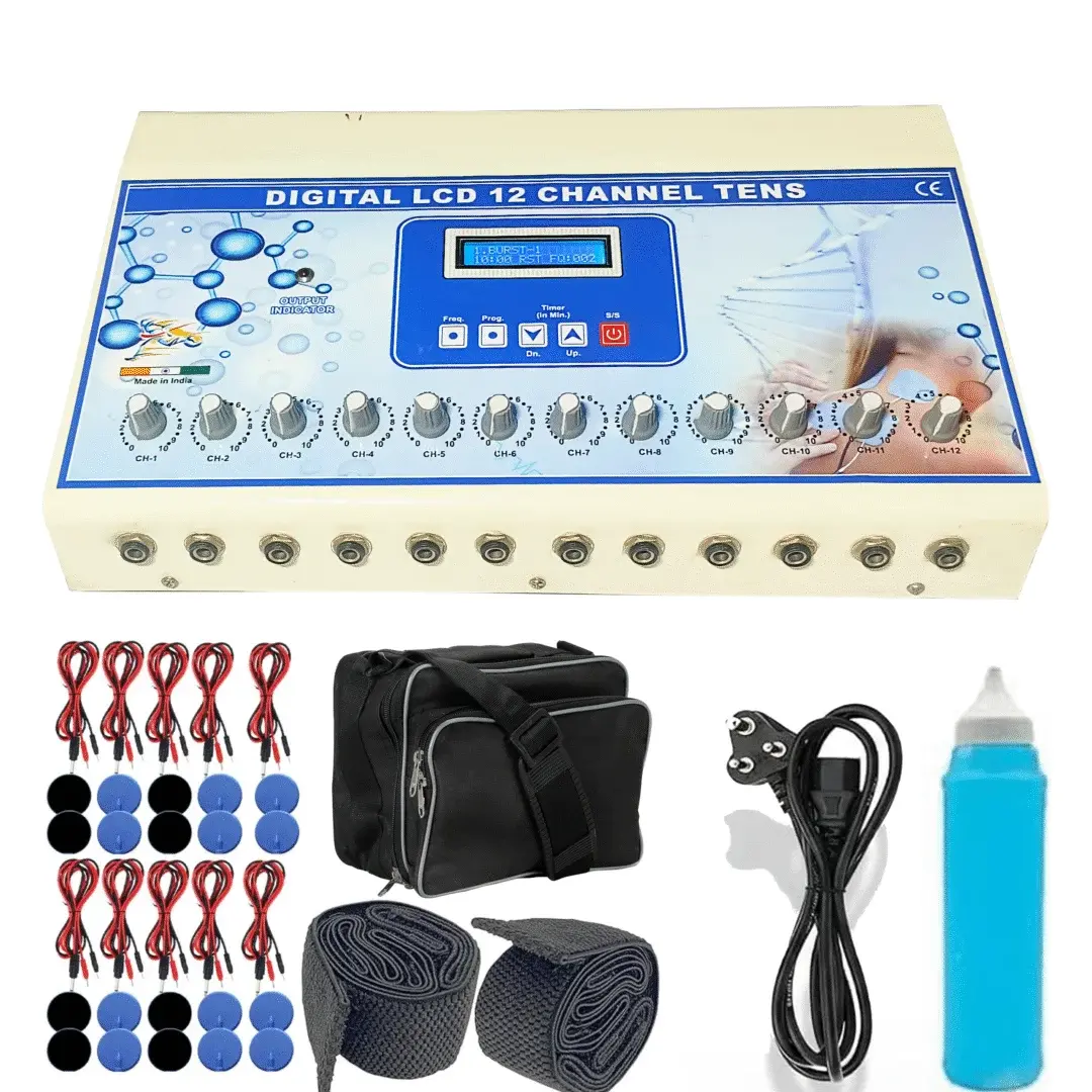 Digital LCD 12 Channel TENS Physiotherapy Machine Professional - Image 3