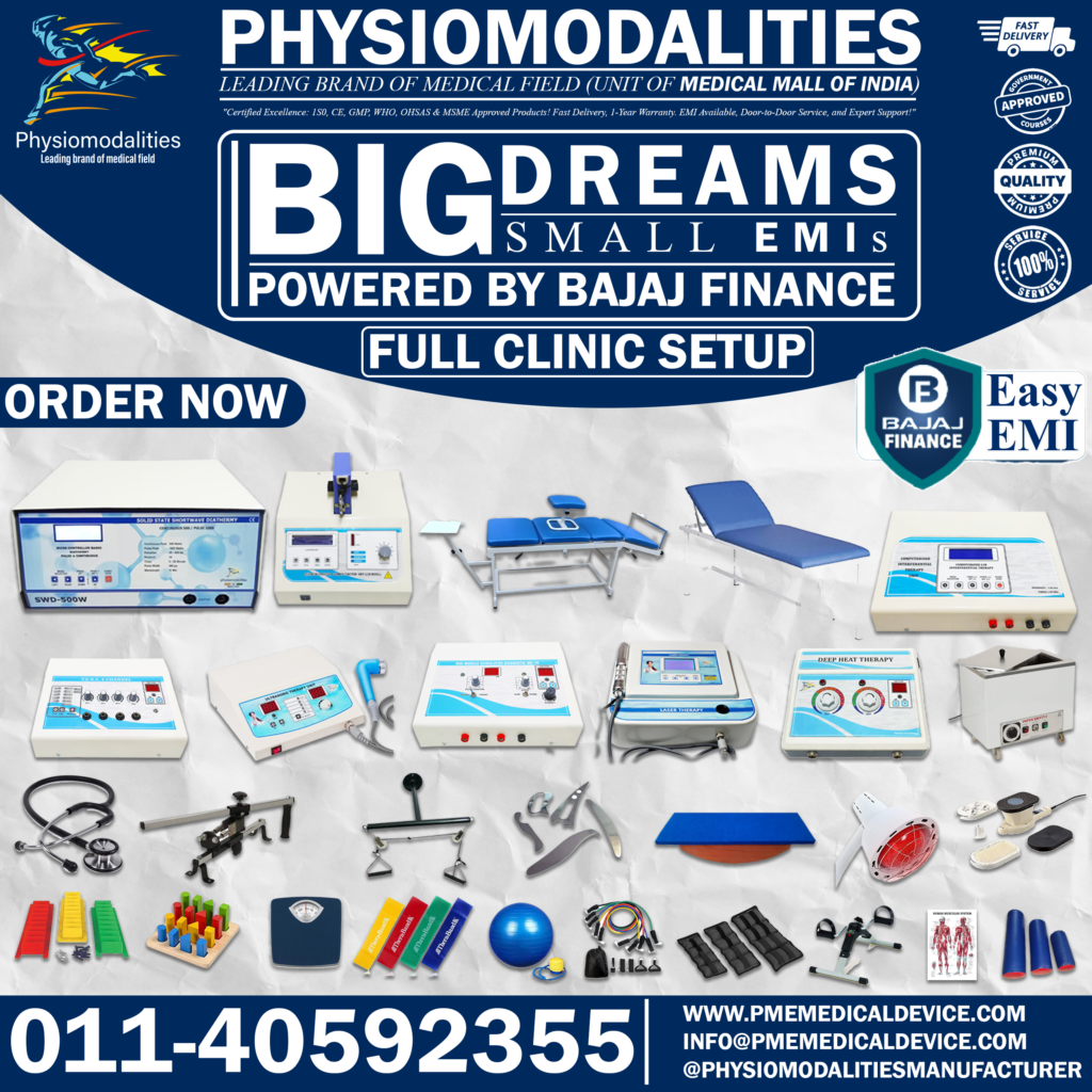 Physiotherapy Clinic Setup Guide in India physiotherapy clinic equipment list