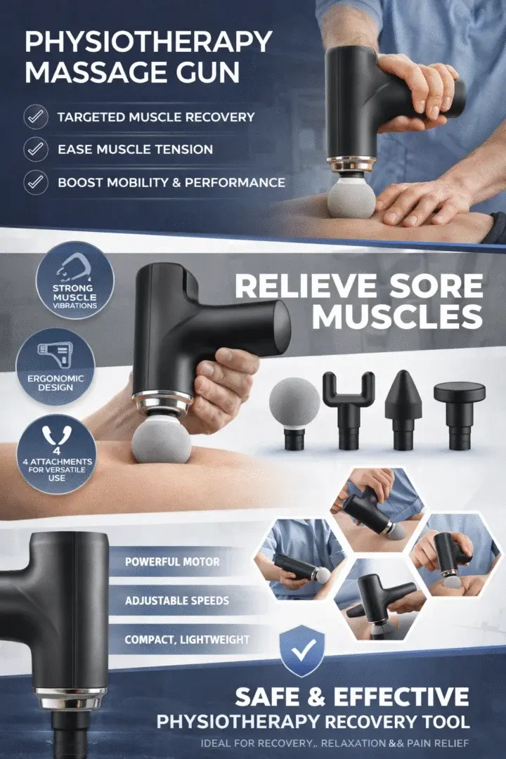 Physiotherapy Massage Gun – Deep Tissue Pain Relief Massager - Image 4