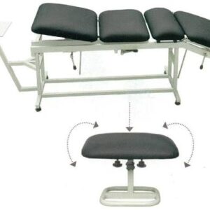 4 Fold Traction Therapy Table by PHYSIOMODALITIES ENTERPRISES for physiotherapy, traction therapy, spinal rehabilitation, and orthopedic treatment.