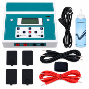 Advanced 4-in-1 Electrotherapy Unit by PHYSIOMODALITIES ENTERPRISES with IFT, TENS, Muscle Stimulation (MS), and Ultrasonic Therapy (US) for physiotherapy and rehabilitation.