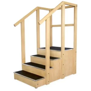 Single Slide Rehabilitation Staircase by PHYSIOMODALITIES ENTERPRISES for gait training, physiotherapy, orthopedic rehabilitation, and neurological recovery.