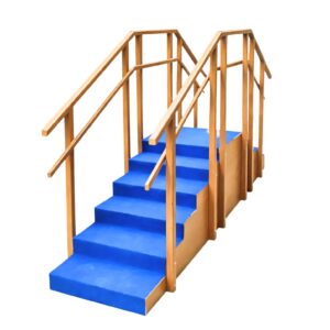 Exercise Straight Stair Case by PHYSIOMODALITIES ENTERPRISES for gait training, physiotherapy, orthopedic rehabilitation, and neurological recovery.