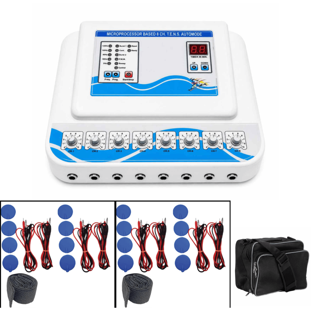 8-Channel TENS Physiotherapy Unit by PHYSIOMODALITIES ENTERPRISES for professional physiotherapy and rehabilitation