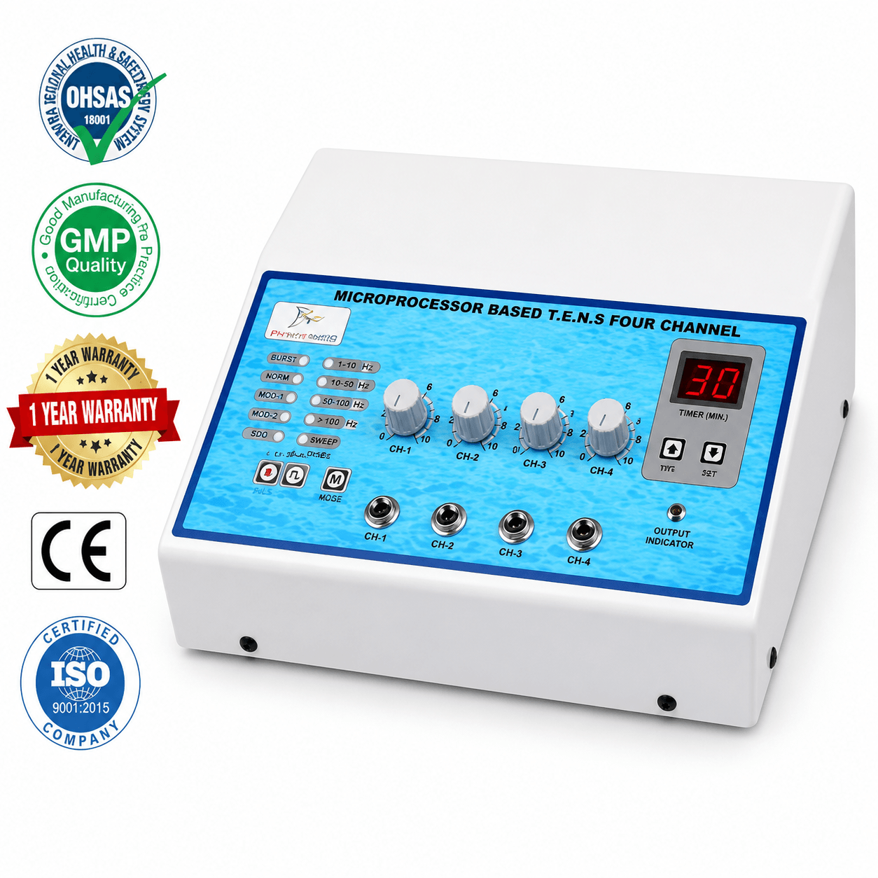 4-Channel Auto Mode TENS Machine 4-Channel Auto Mode TENS Machine by PHYSIOMODALITIES ENTERPRISES