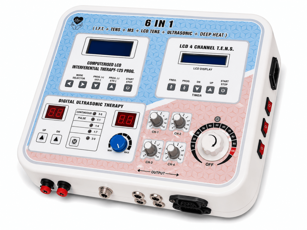 6-in-1 Electrotherapy Machine by PHYSIOMODALITIES ENTERPRISES