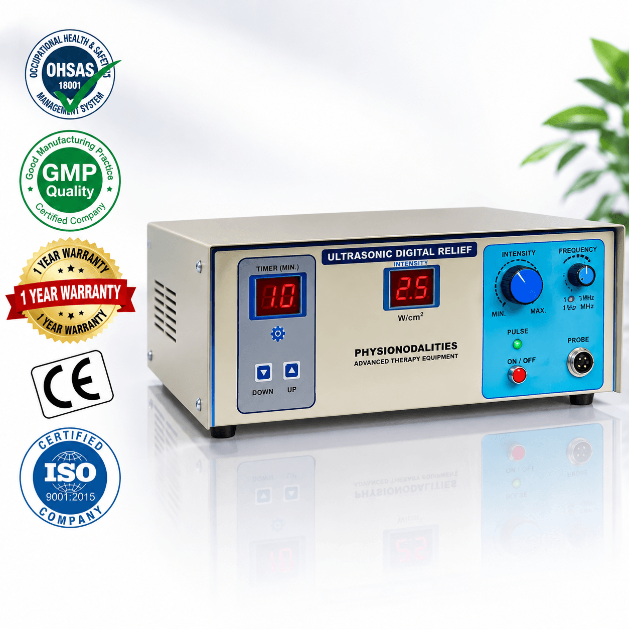 Heavy Duty 1 MHz Ultrasonic Physiotherapy Machine Heavy Duty 1 MHz Ultrasonic Physiotherapy Machine by PHYSIOMODALITIES ENTERPRISES