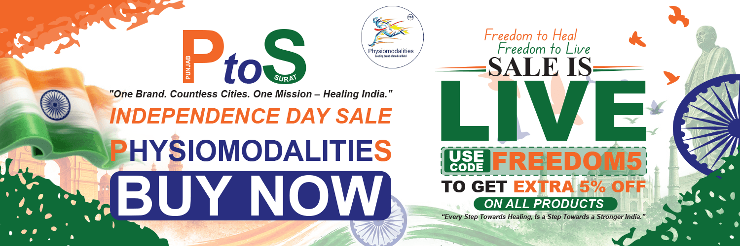 PHYSIOMODALITIES Independence Day Sale on Physiotherapy Equipment - Freedom5 Extra 5 Percent Off