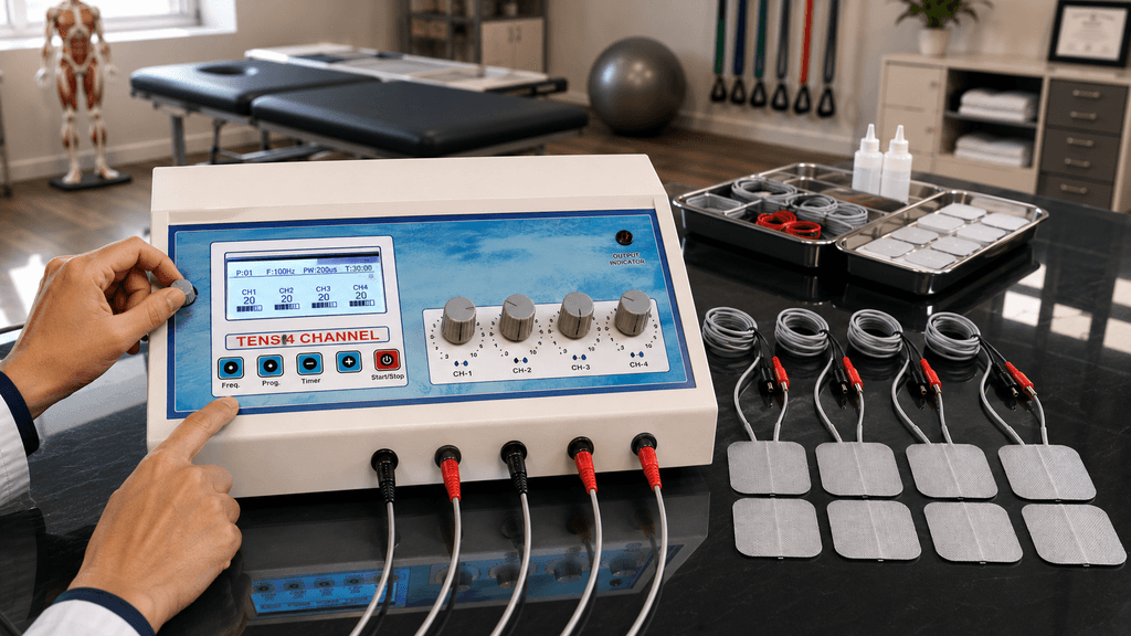 LCD 4-Channel TENS Physiotherapy Machine