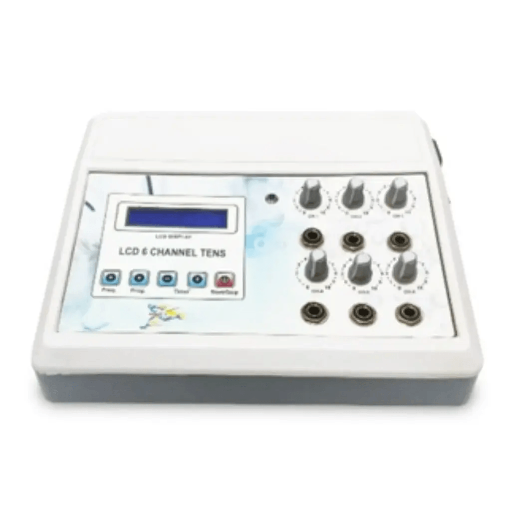 LCD 6 Channel TENS Therapy Machine LCD 6 Channel TENS Physiotherapy Machine with digital display and six independent intensity controls