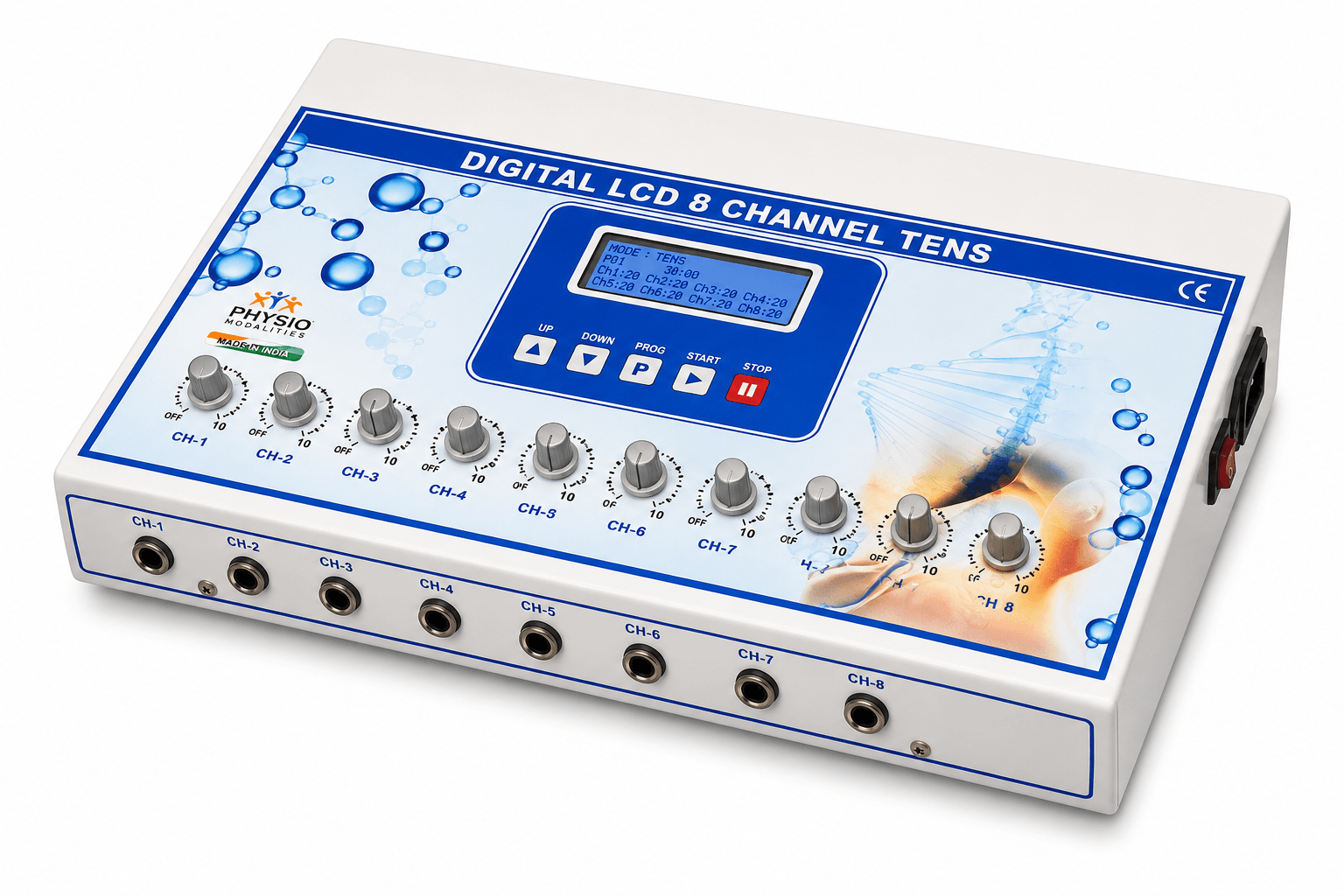 LCD 8-Channel TENS Machine LCD 8-Channel TENS Machine by PHYSIOMODALITIES ENTERPRISES