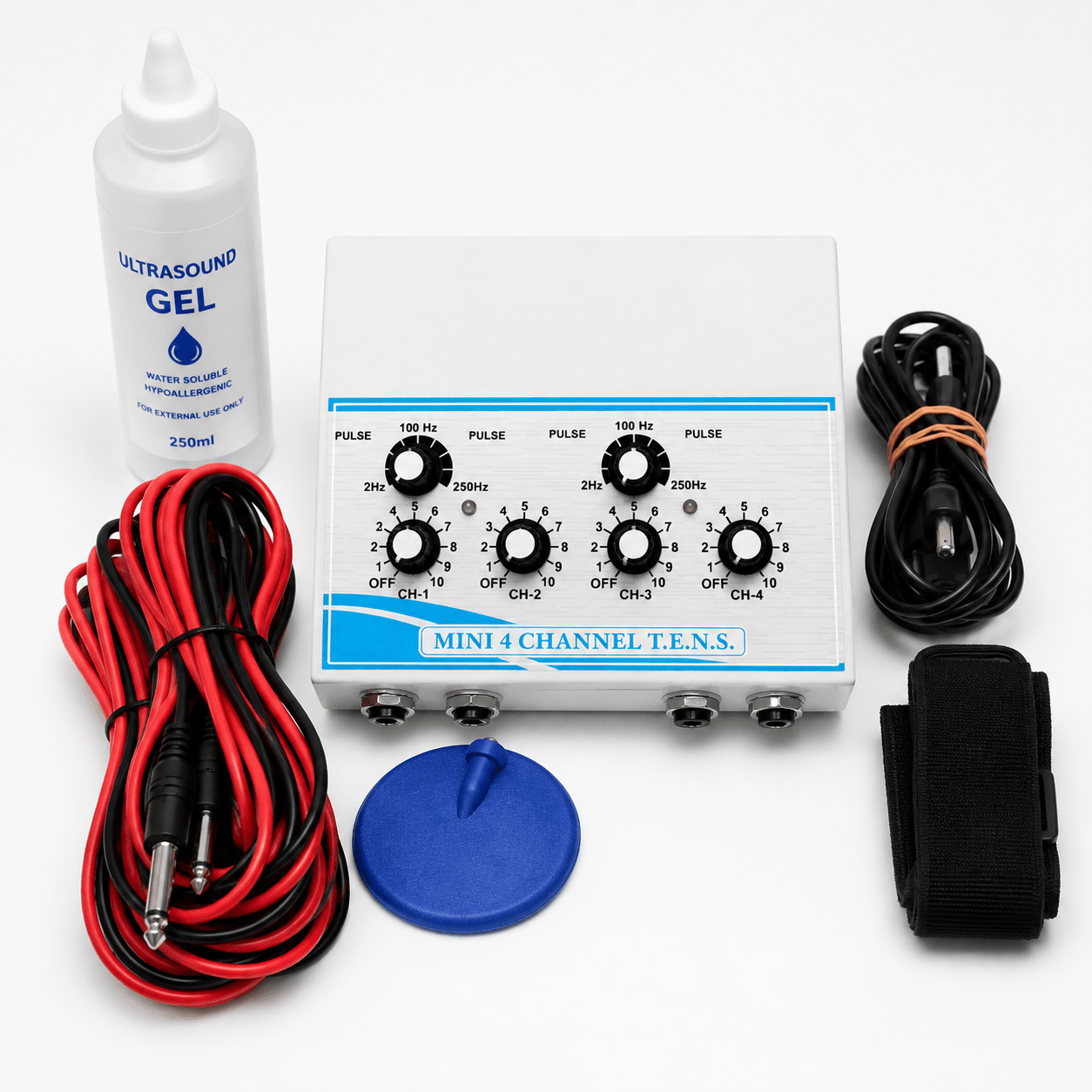 TENS Mini 4 – Channel Digital Therapy Machine TENS Mini 4-Channel Digital Therapy Machine by PHYSIOMODALITIES ENTERPRISES for professional physiotherapy and pain management