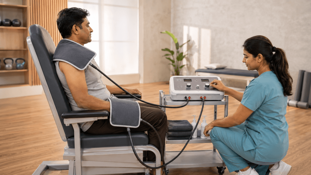 Deep Heat Therapy Machine used for physiotherapy treatment