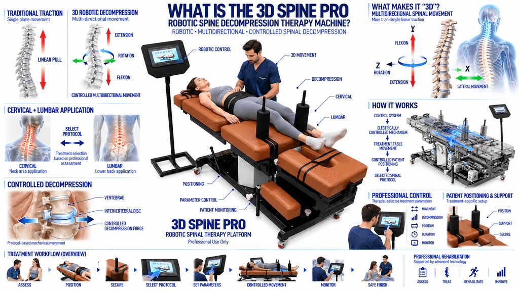 3D Spine Pro Decompression Therapy Machine 3D Spine Pro Robotic Spinal Decompression Therapy Machine for Cervical and Lumbar Treatment