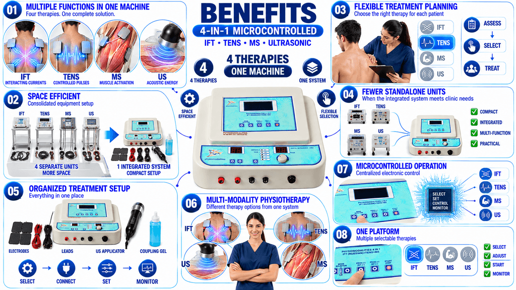 4-in-1 Microcontrolled Physiotherapy Machine