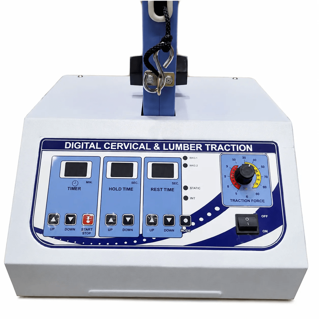 Digital Cervical and Lumbar Traction Machine with Timer, Hold Time, Rest Time and Adjustable Traction Force