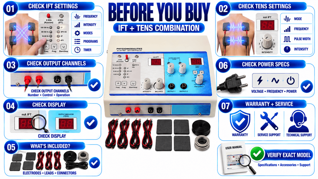 Before You Buy Digital IFT and TENS Combination Physiotherapy Machine – Features, Settings and Accessories