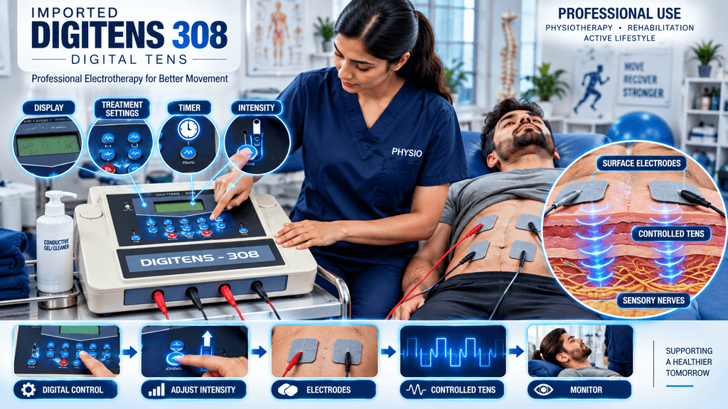 Digitens 308 Digital TENS Physiotherapy & Electrotherapy Machine