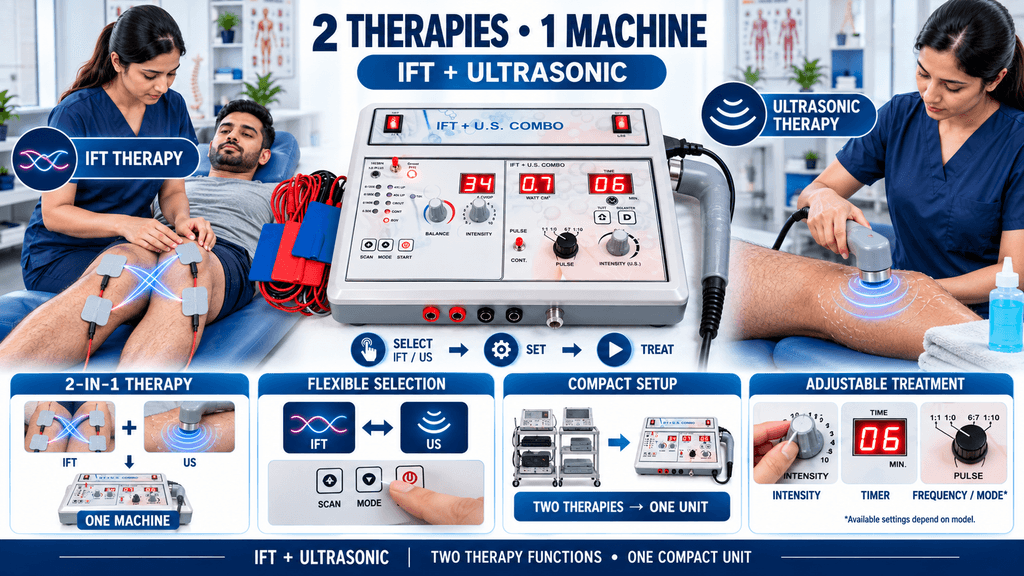 IFT + US Combo Therapy Machine IFT + US Combo Therapy Machine