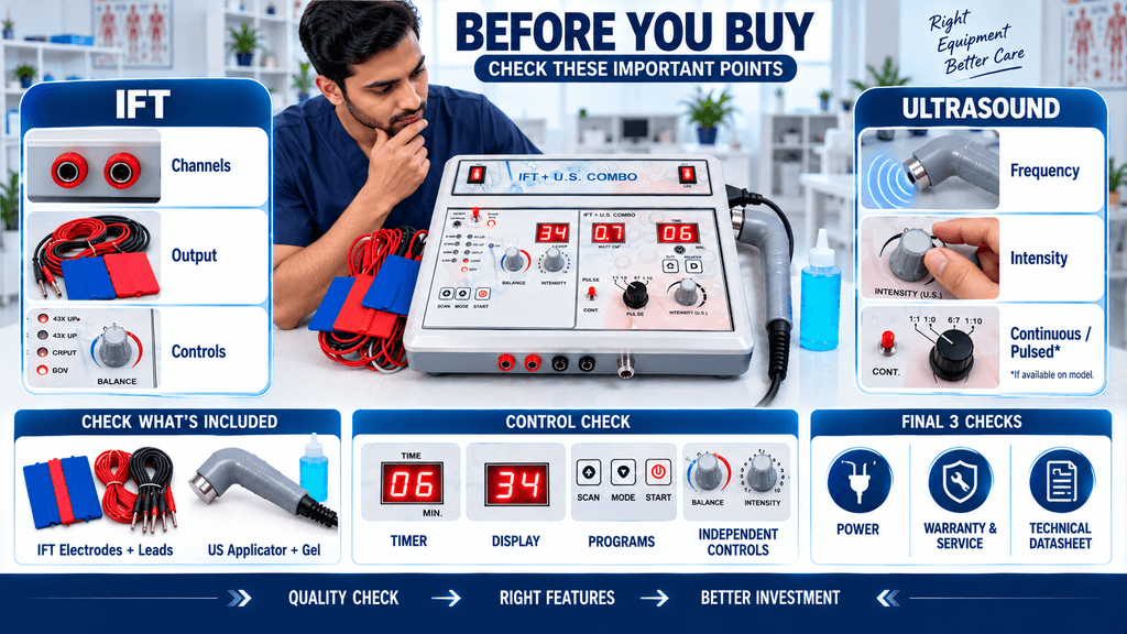 IFT + US Combo Therapy Machine IFT + US Combo Therapy Machine