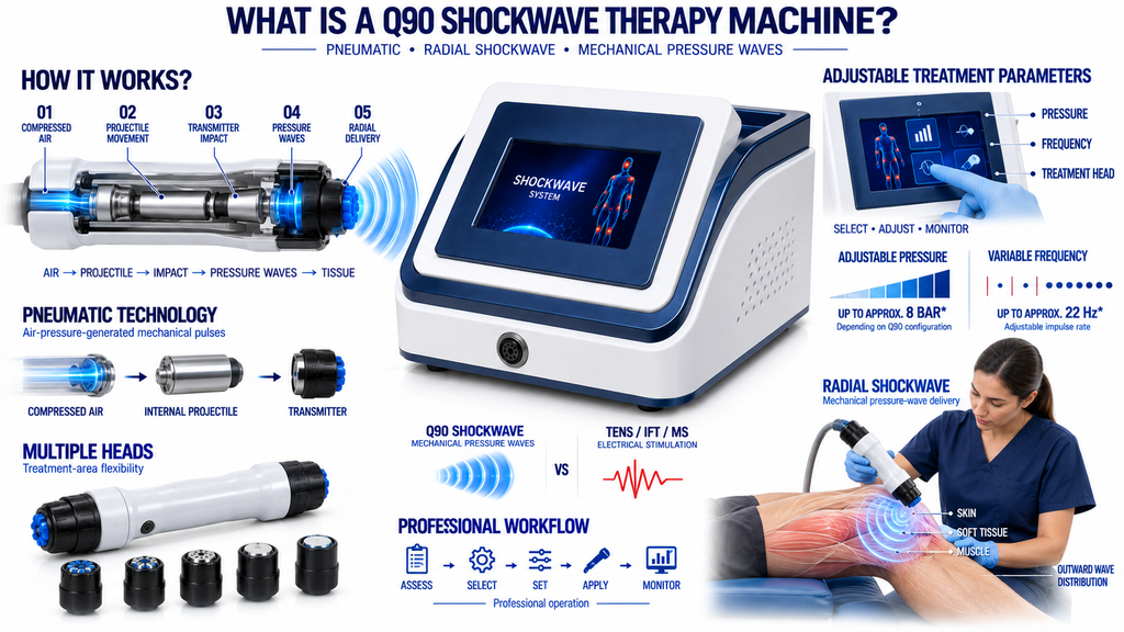Q90 Shockwave Therapy Machine Q90 Shockwave Therapy Machine