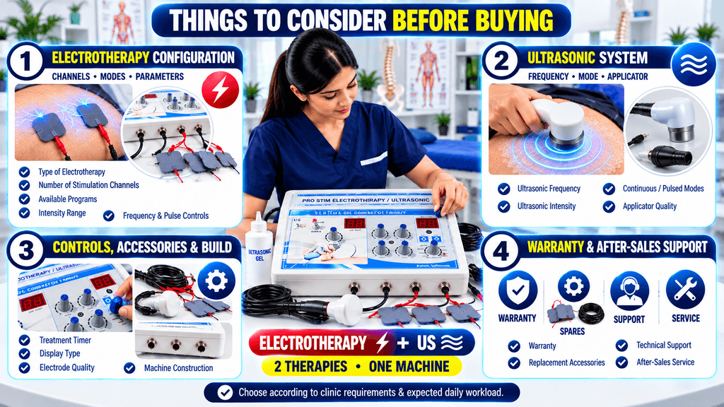 2 IN 1 Electrotherapy + US Physiotherapy Machine 2 IN 1 Electrotherapy + US Physiotherapy Machine