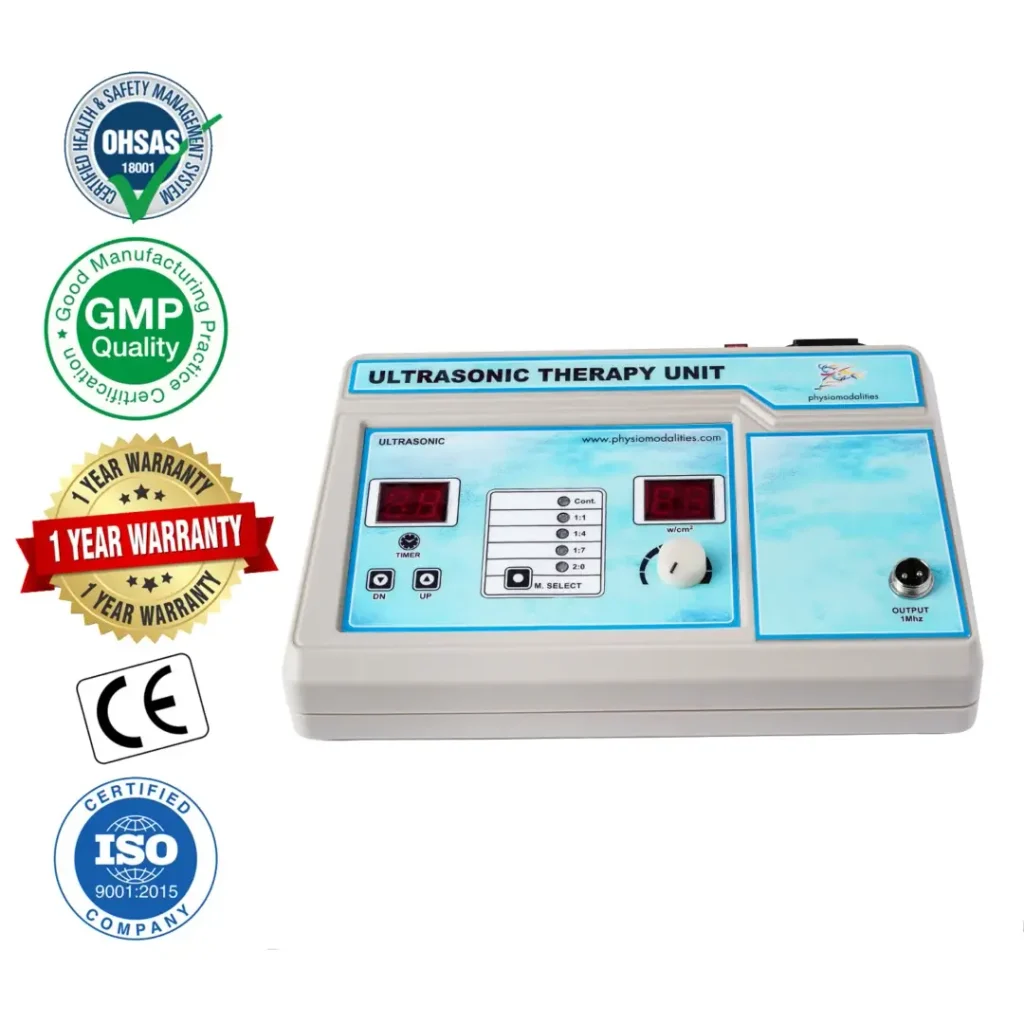 ABS 5 LED Ultrasonic Therapy Machine ABS 5-LED ultrasonic therapy machine for professional physiotherapy and rehabilitation applications.