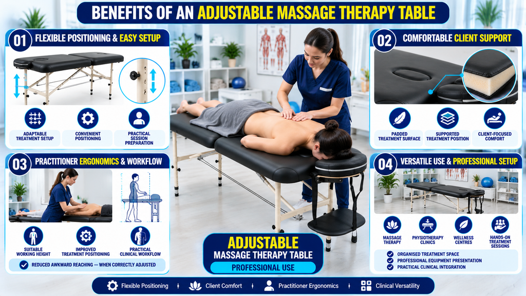 Adjustable Massage Therapy Table