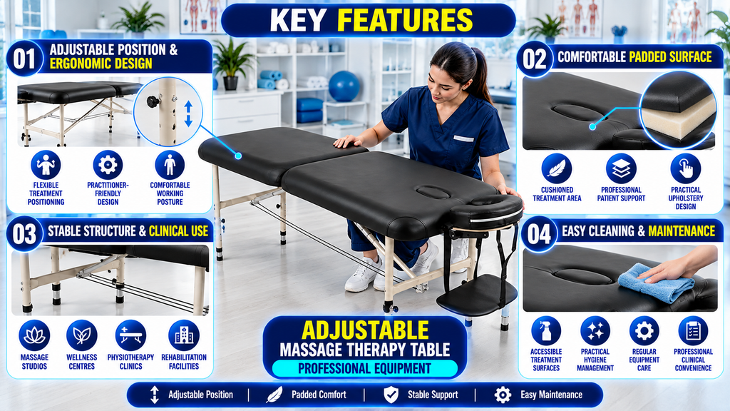 Adjustable Massage Therapy Table