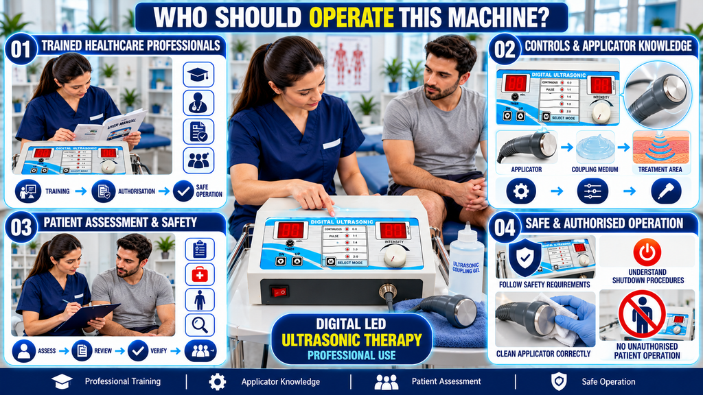 Digital LED Ultrasonic Physiotherapy Machine