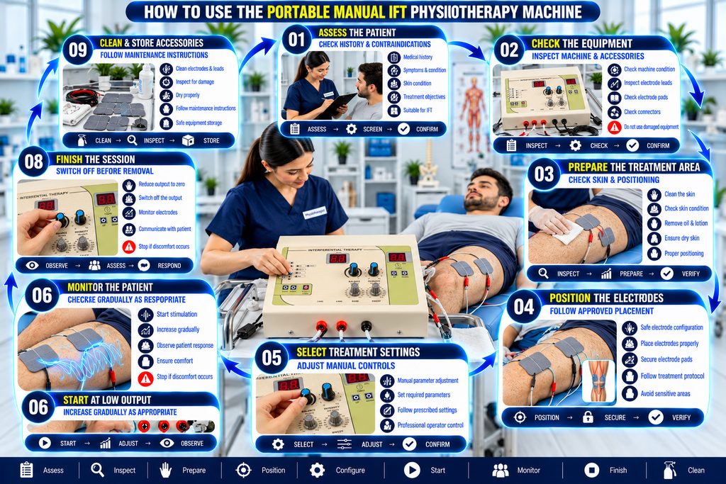 Portable Manual IFT Physiotherapy Machine Portable Manual IFT Physiotherapy Machine