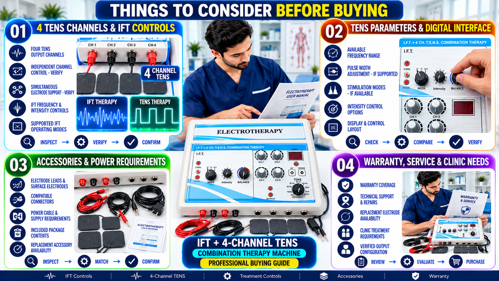 IFT + 4-Channel TENS Combination Therapy Machine IFT and 4-Channel TENS Combination Therapy Machine – Things to Consider Before Buying