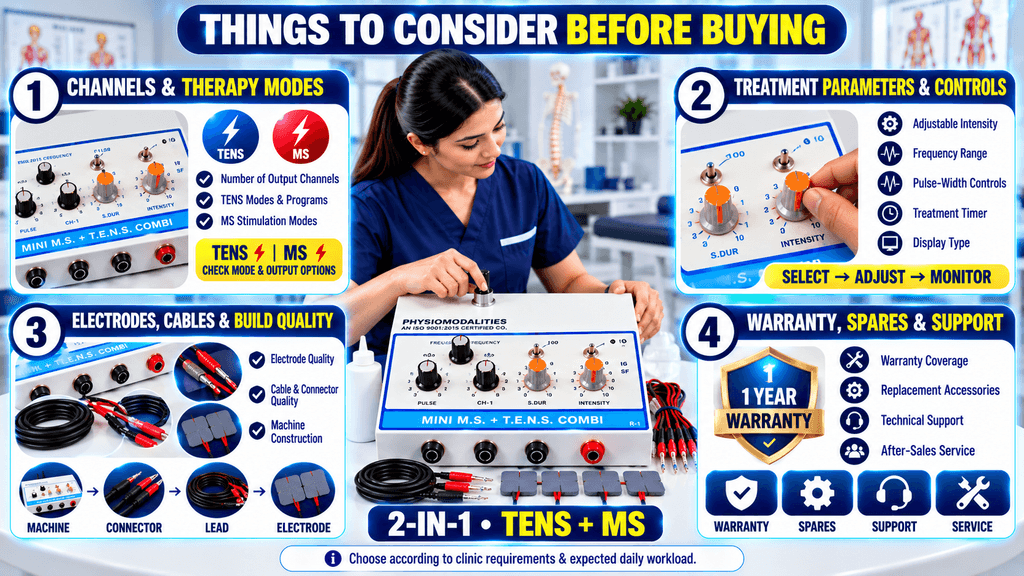 2-in-1 TENS + MS Physiotherapy Machine 2-in-1 TENS + MS Physiotherapy Machine